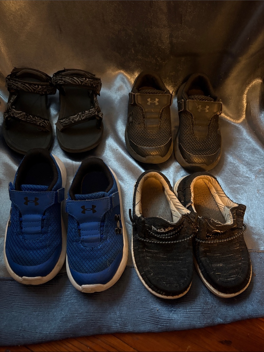 Under Armour Blue Kids Slip-On Athletic Sneakers